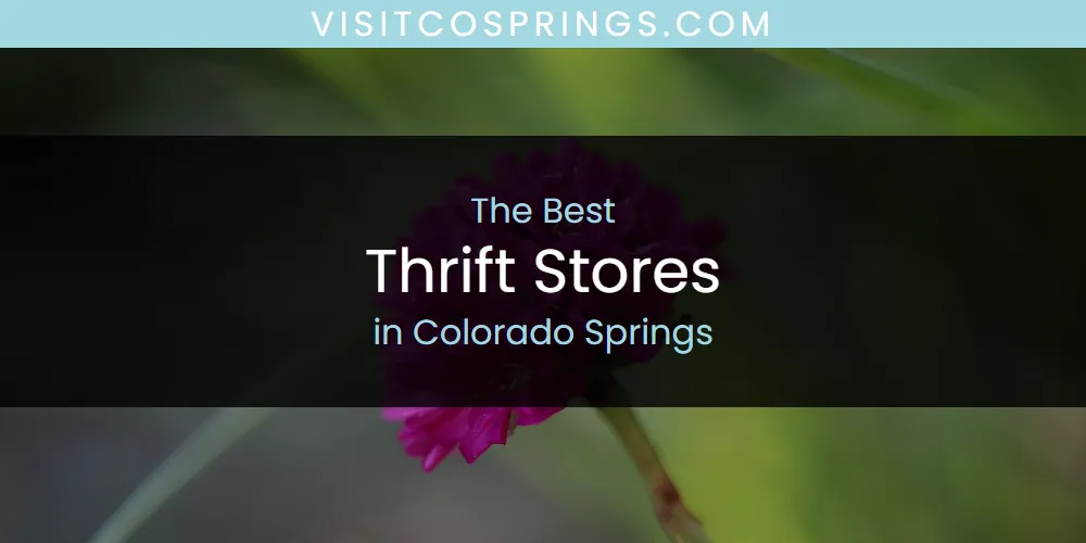 The 2026 Best Thrift Stores in Colorado Springs List